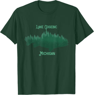 Lake Gogebic Michigan Souvenir T-Shirt - T-Shirt | Forest