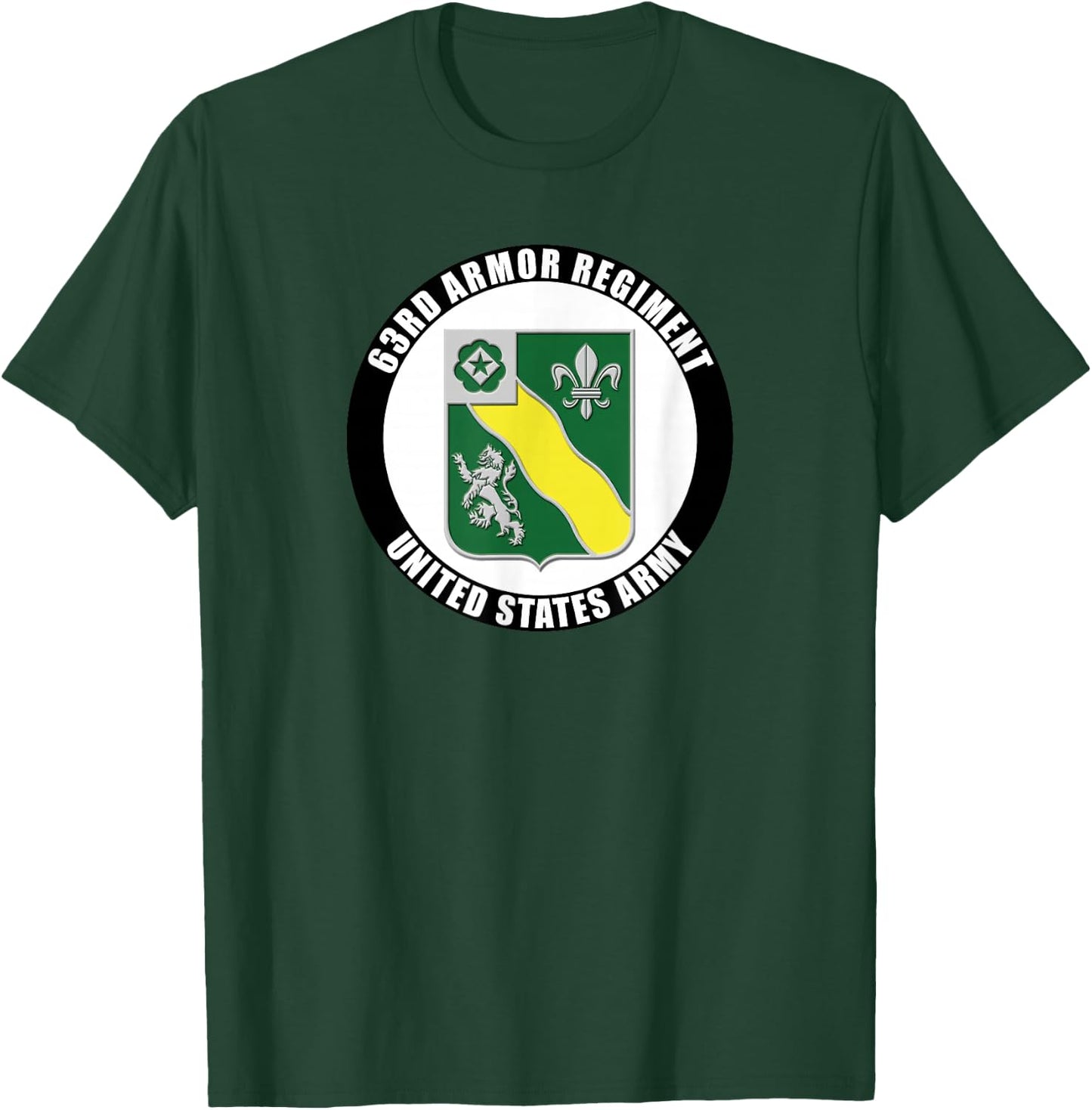 63rd Armor Regiment United States Army Veteran Military T-Shirt - T-Shirt | Forest