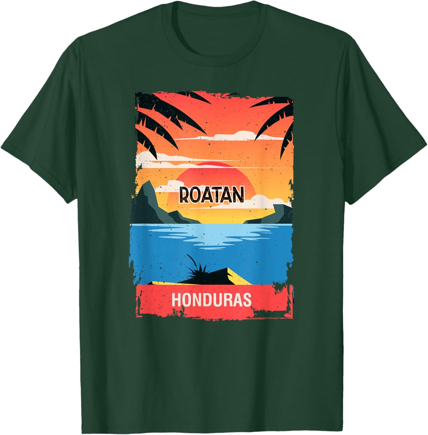 Roatan Souvenir - Honduras Reminder T-Shirt - T-Shirt | Forest