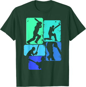 Cricket Boys Kids Men Youth T-Shirt - T-Shirt | Forest