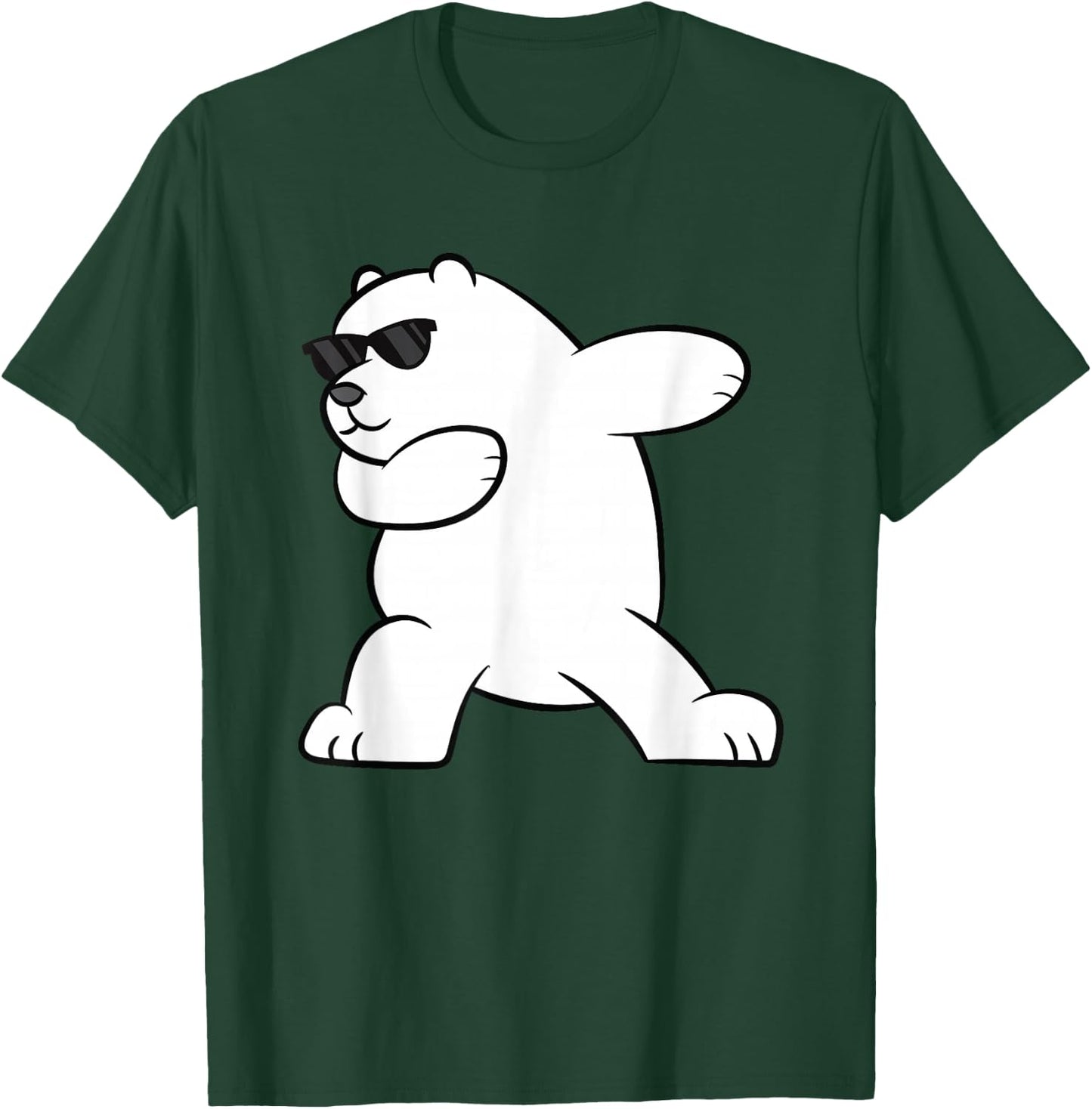 Ice Bear Dabbing Arctic Cute Dabbing Polar Bear T-Shirt - T-Shirt | Forest