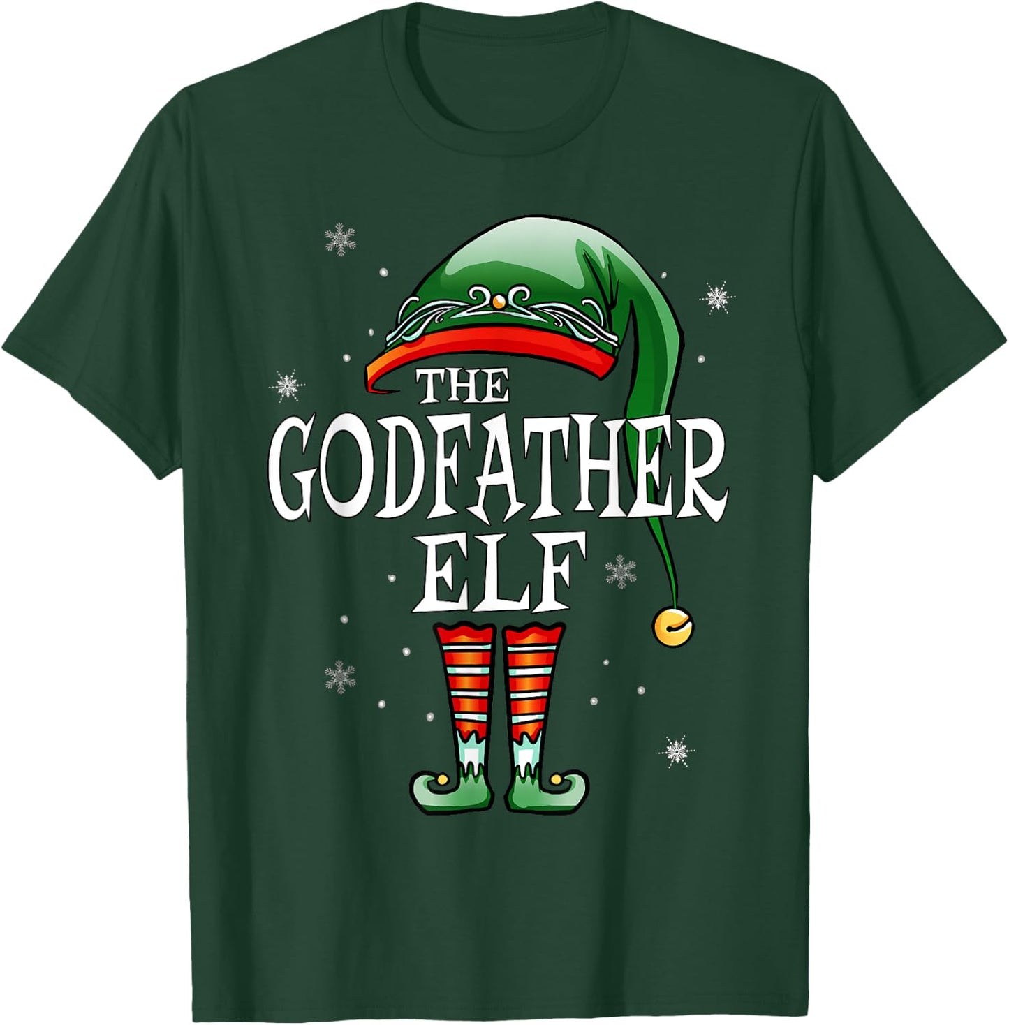 Matching Family Funny The Godfather Elf Christmas T-Shirt - T-Shirt | Forest