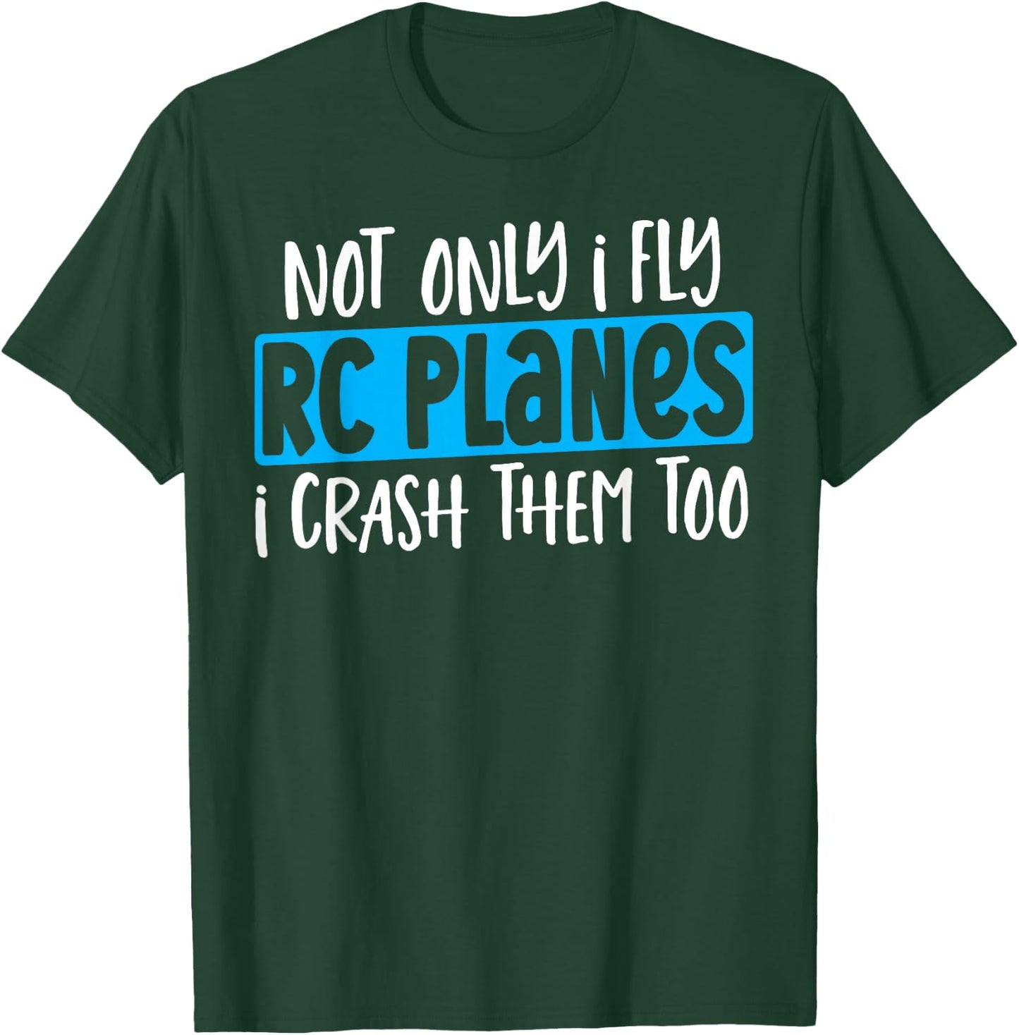 RC Airplane Model Airplane Aviation RC Plane T-Shirt - T-Shirt | Forest