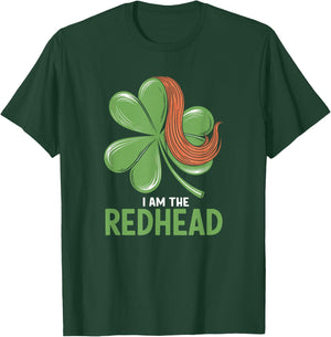 I Am The Redhead Dibs On The Redhead Funny St. Patricks Day T-Shirt - T-Shirt | Forest