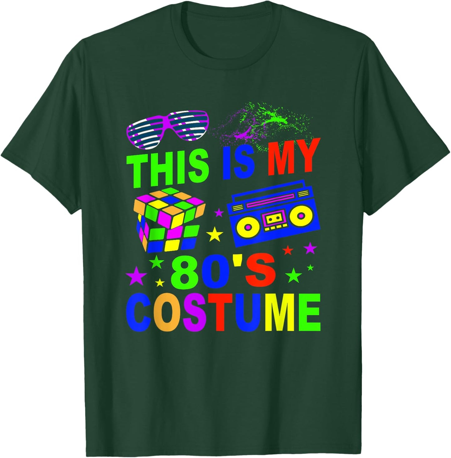 This Is My 80s Costume 80s Party Born In the 80`s T-Shirt - T-Shirt | Forest