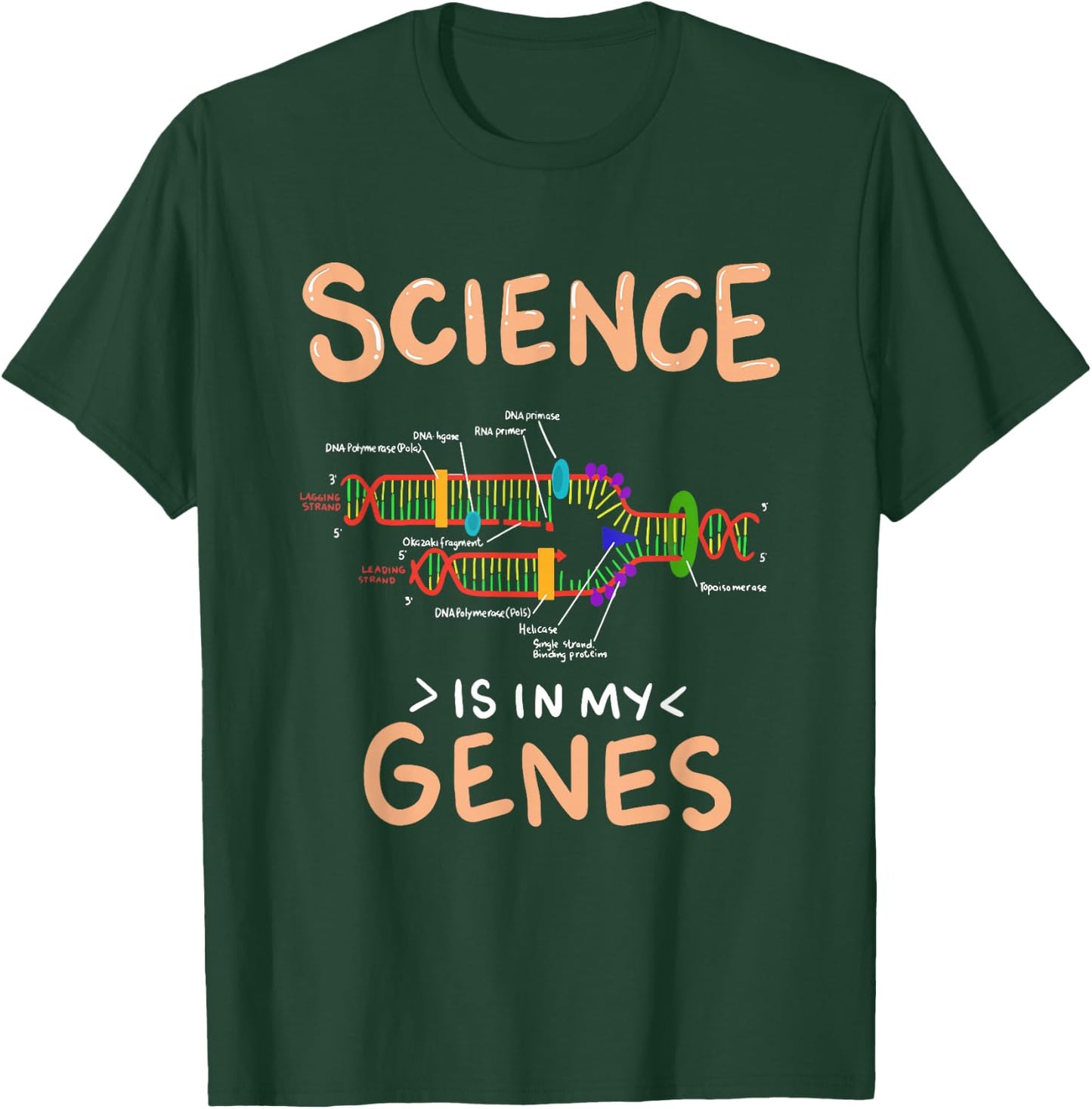 Science Is In My Genes Funny Genetics T-Shirt - T-Shirt | Forest