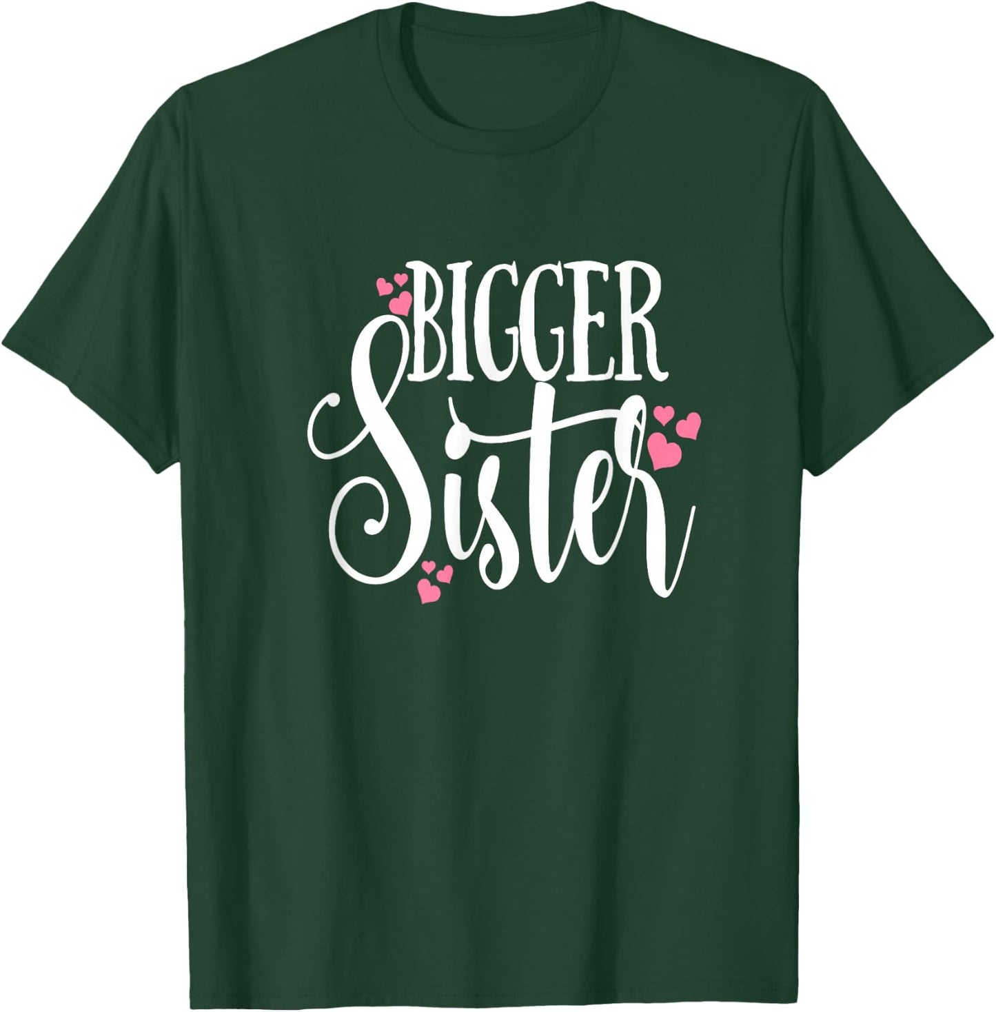 Bigger Sister Shirt Family Tribe Matching Daughter Kids T-Shirt - T-Shirt | Forest
