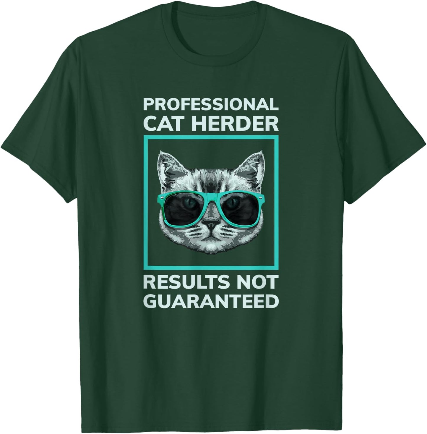 Funny Ideas For Cat Lovers by Wordmarked - Professional Cat Herder - Black, , Adult, Cat Lovers, Short Sleeve, Small T-Shirt - T-Shirt | Forest