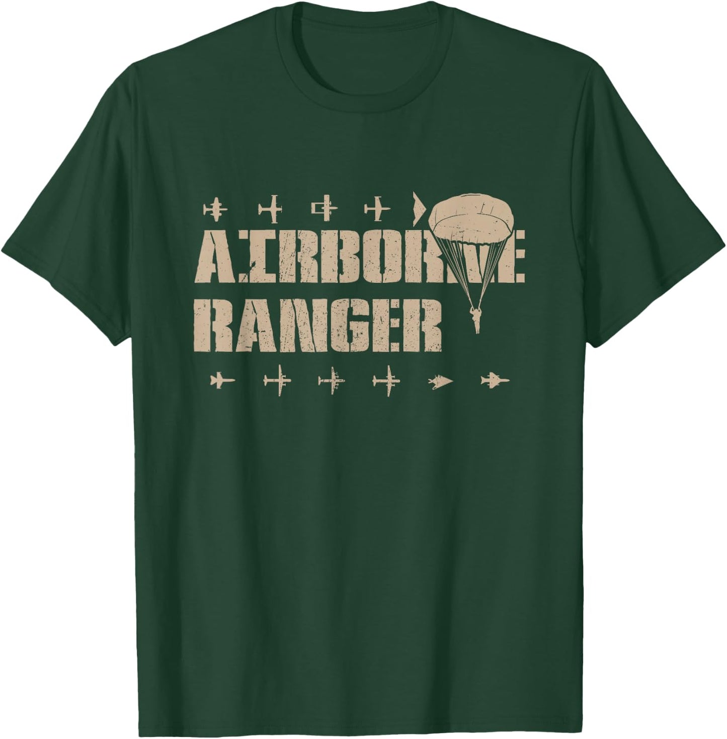 Airborne Ranger Paratrooper Army T-Shirt - T-Shirt | Forest