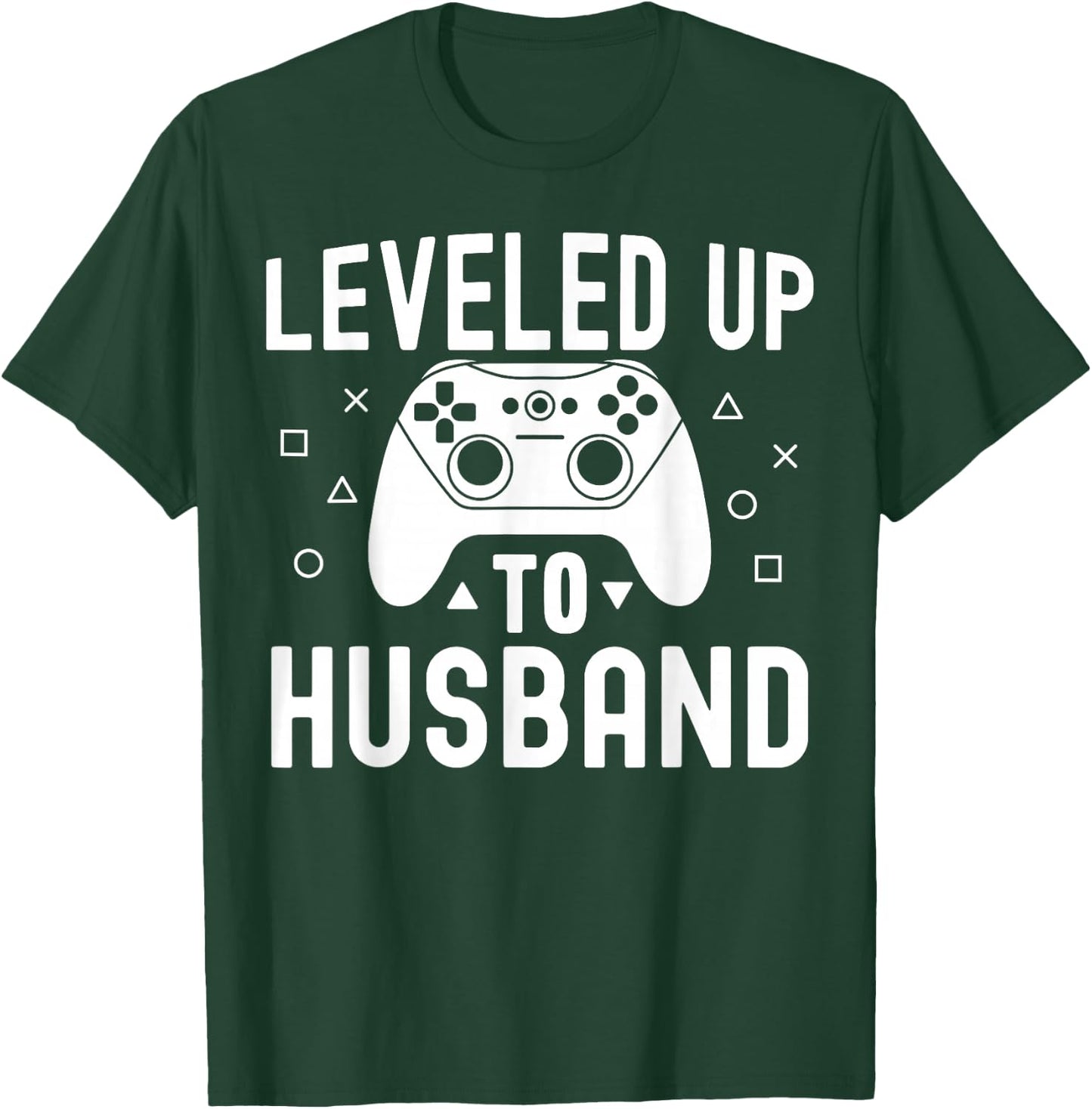 Leveled Up To Husband Fiance Boyfriend Engagement Video Game T-Shirt - T-Shirt | Forest