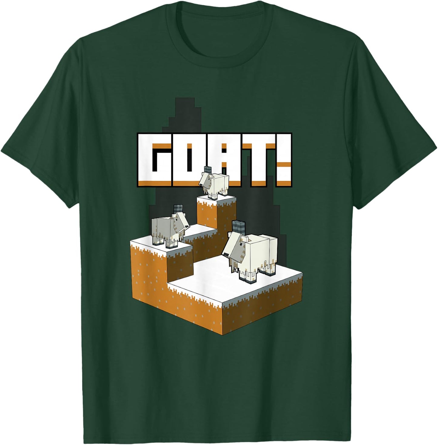 Minecraft Goat Mountaintop T-Shirt - T-Shirt | Forest