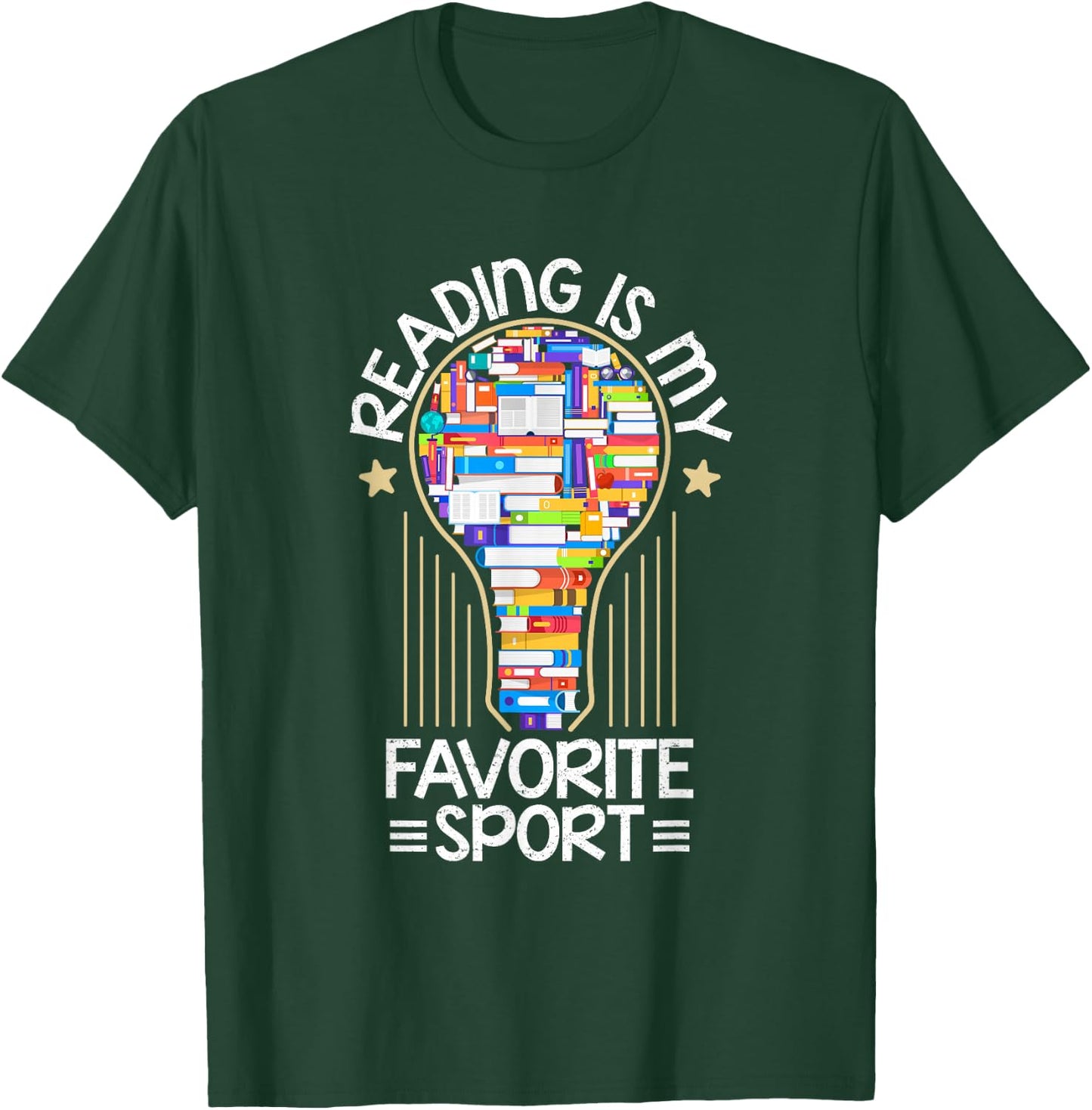 Book Reading Is My Favorite Sport Book Lover Gifts T-Shirt - T-Shirt | Forest