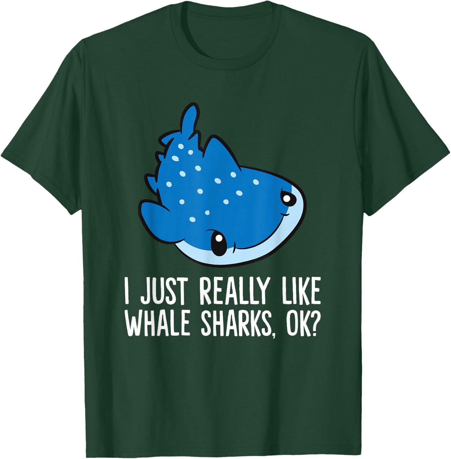 Whale Shark Lover I Just Really Like Whale Sharks T-Shirt - T-Shirt | Forest