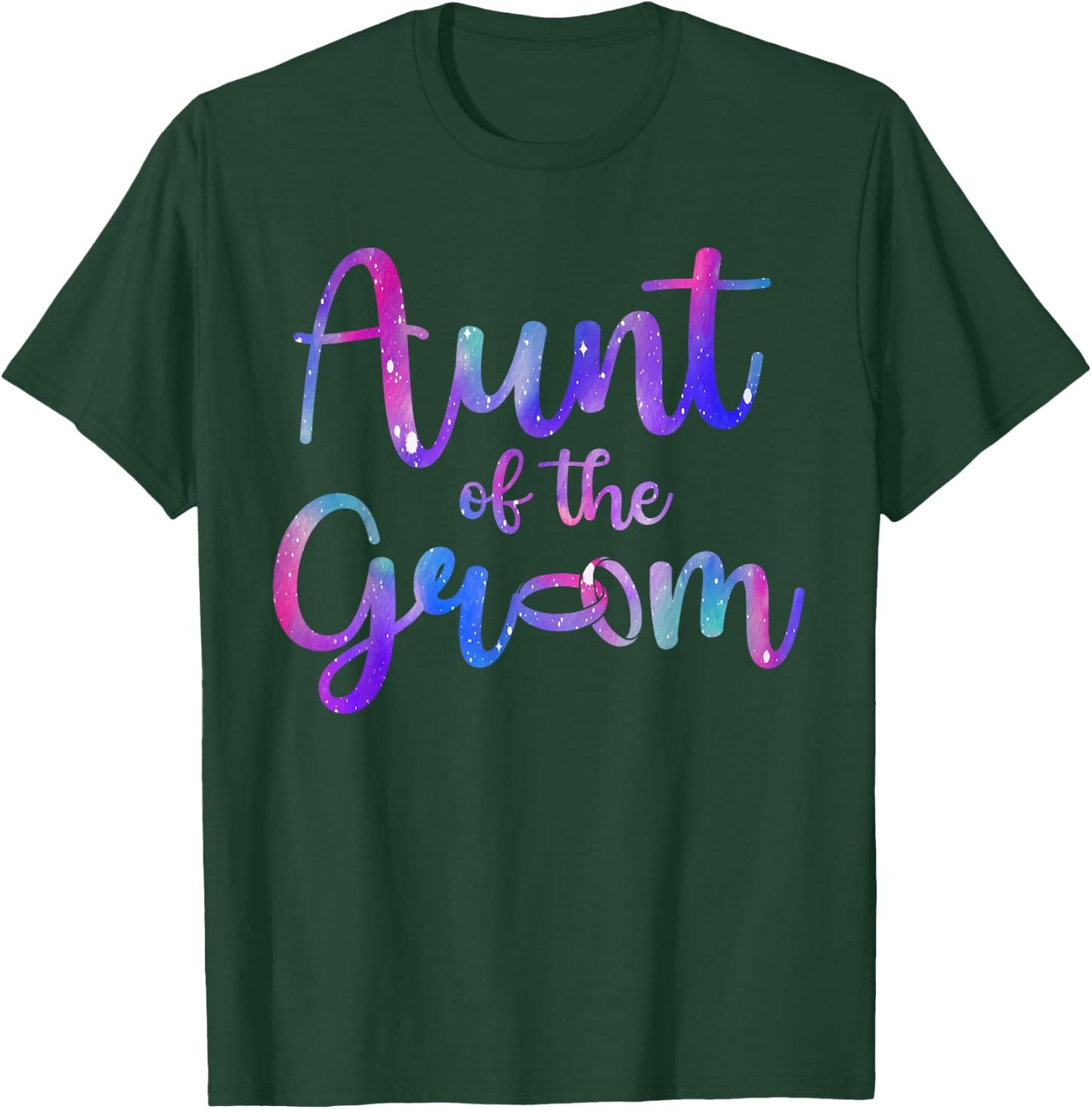 Aunt of The Groom Aunt Proud Groom's Aunt T-Shirt - T-Shirt | Forest