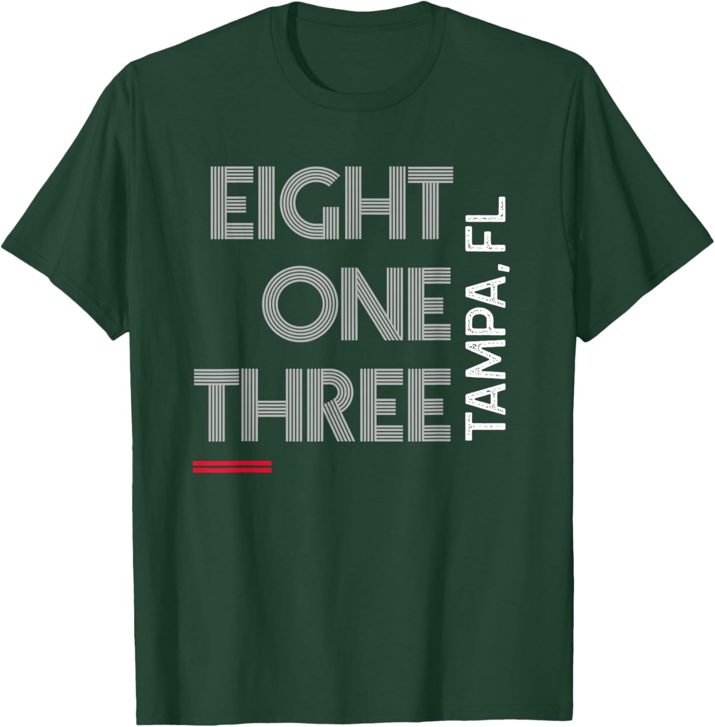 Area Code 813 Tampa Florida City Area Code Gifts T-Shirt - T-Shirt | Forest