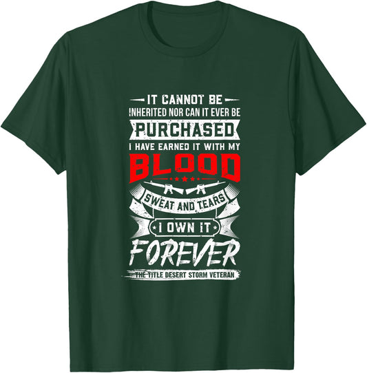 Desert Storm Veteran T-Shirt - T-Shirt | Forest