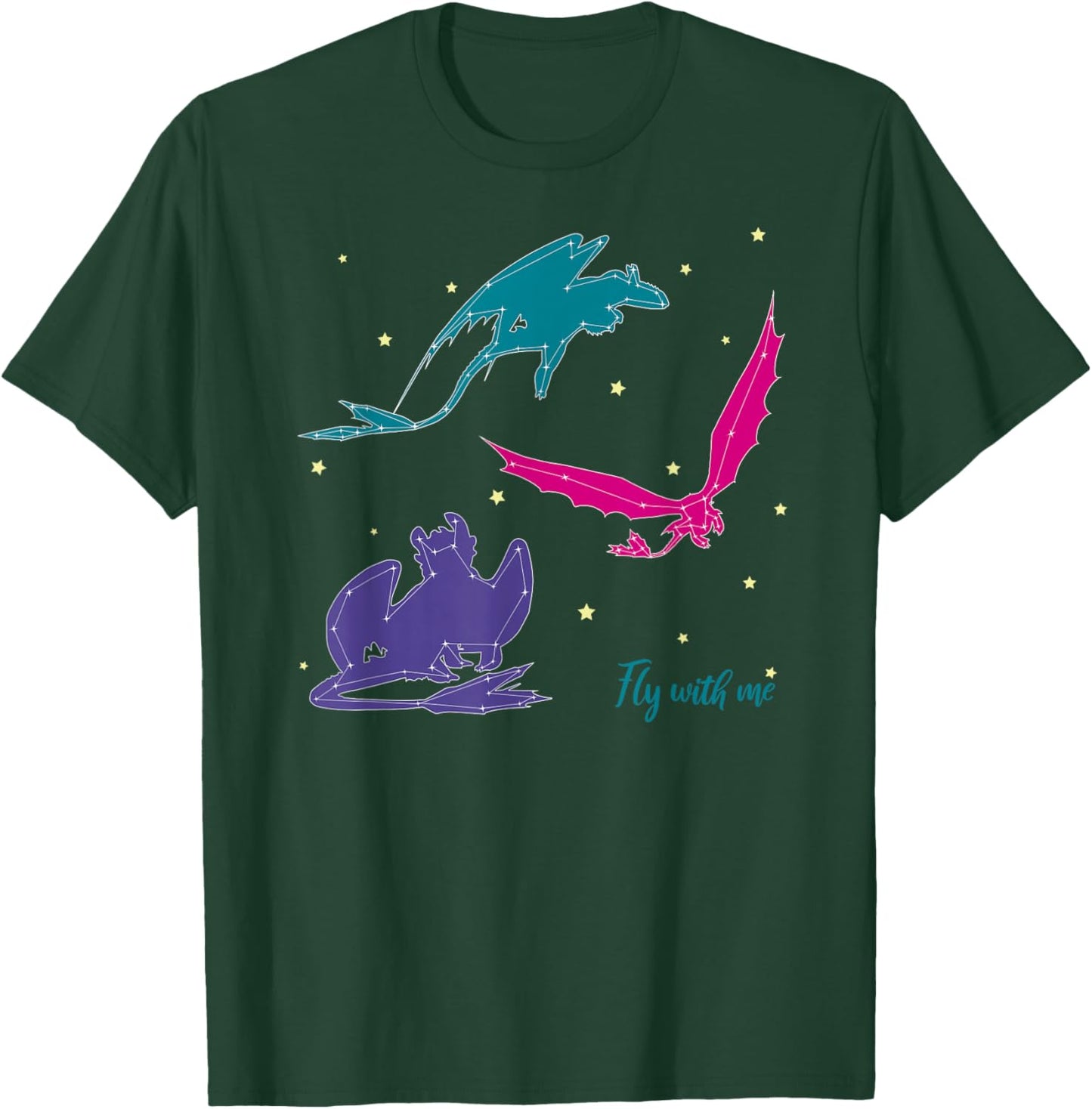 How to Train Your Dragon 3 Hidden World Fly with Me T-Shirt - T-Shirt | Forest
