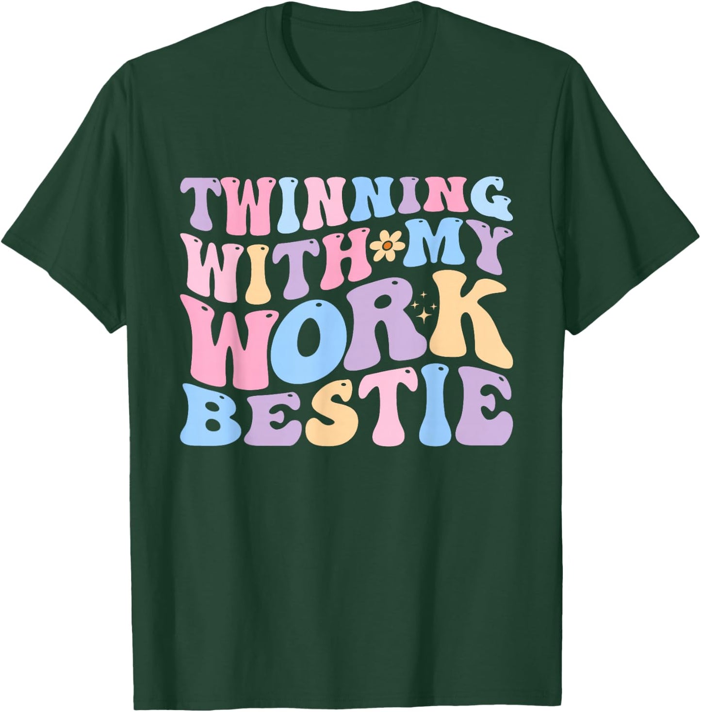 Twinning With My Work Bestie Spirit Week Outfit Coworker T-Shirt - T-Shirt | Forest