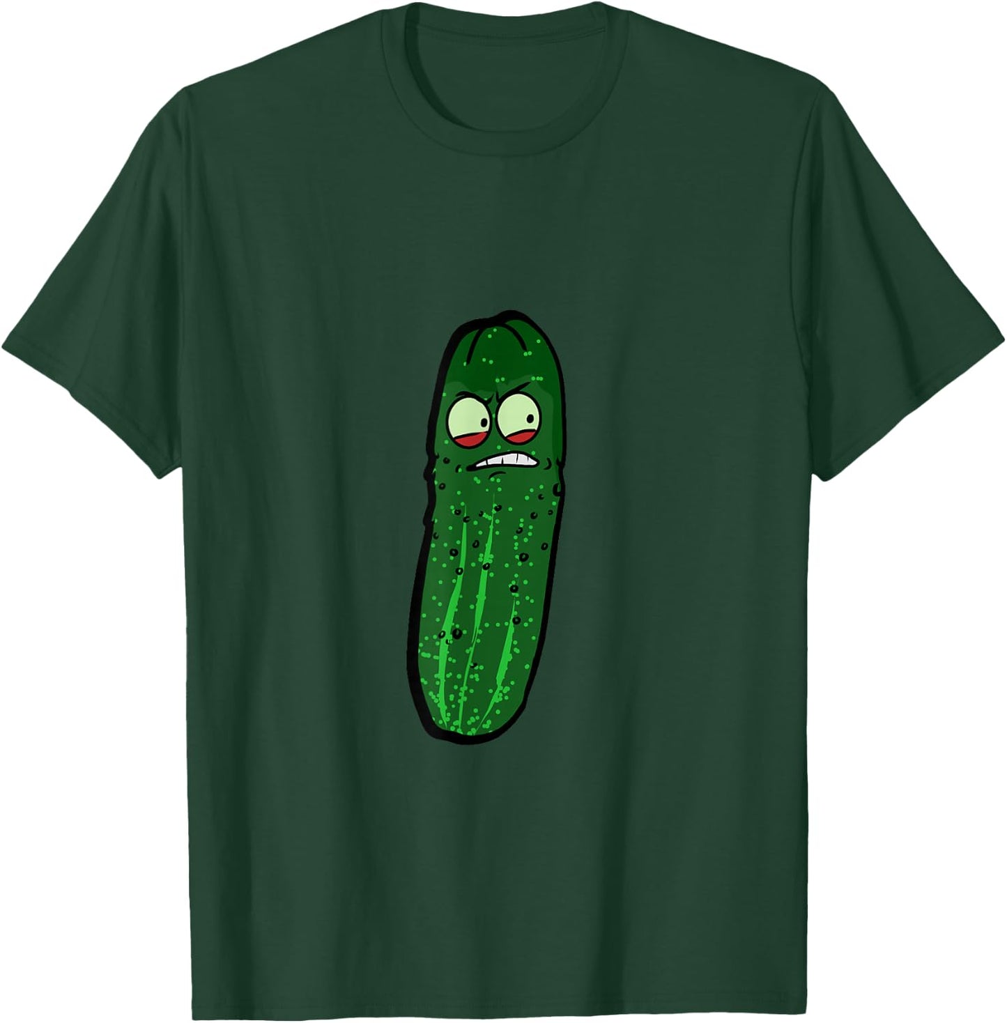 Funny Angry Pickle Face T-Shirt - T-Shirt | Forest
