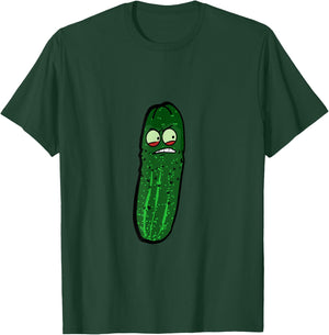 Funny Angry Pickle Face T-Shirt - T-Shirt | Forest
