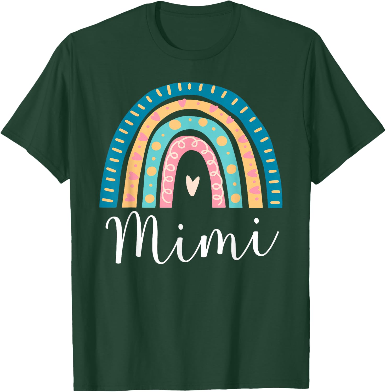 Mimi Rainbow Gifts for Grandma Family Matching Birthday T-Shirt - T-Shirt | Forest