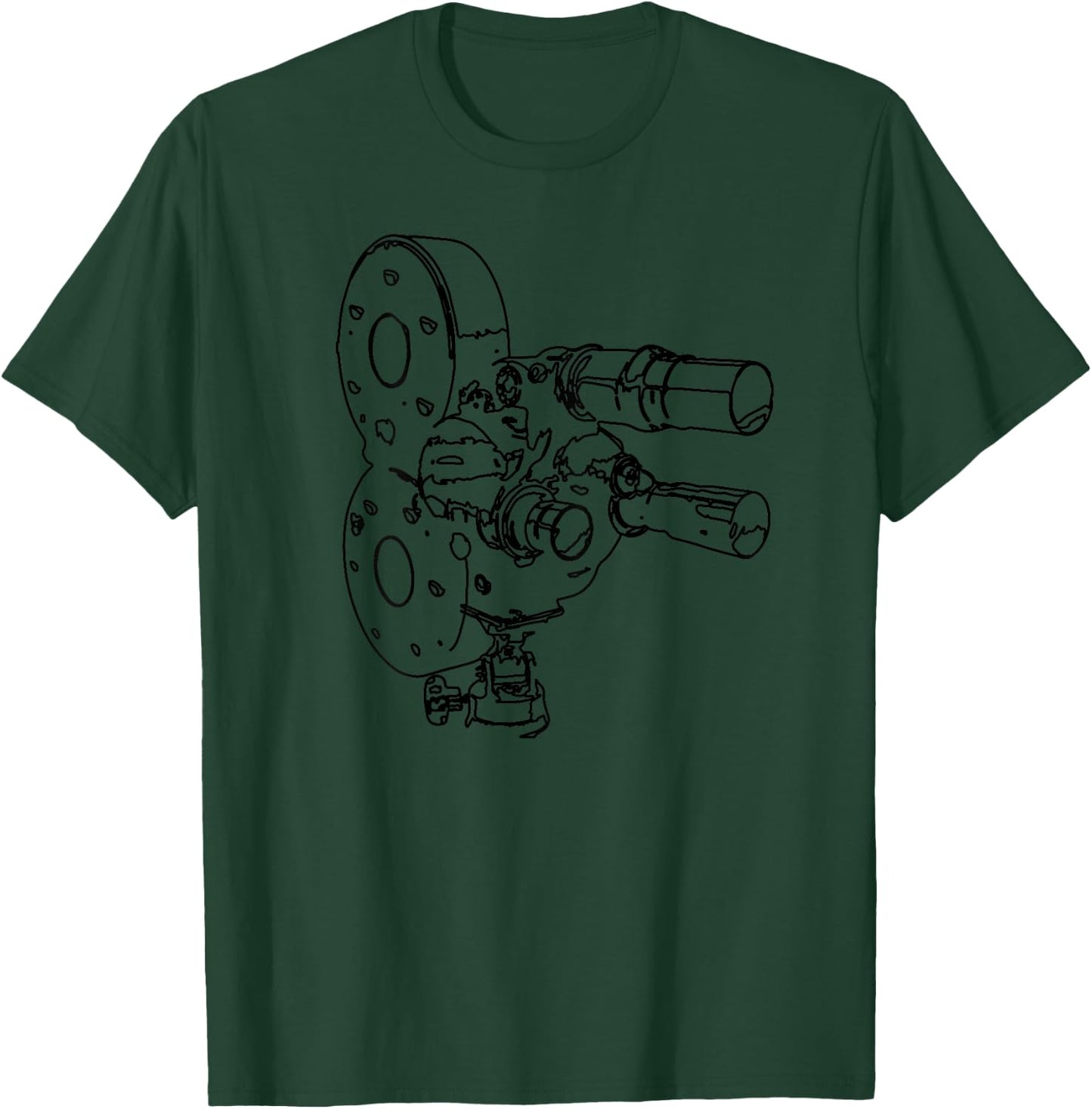 Old Film Camera Camera Operator Vintage Video Camera T-Shirt - T-Shirt | Forest