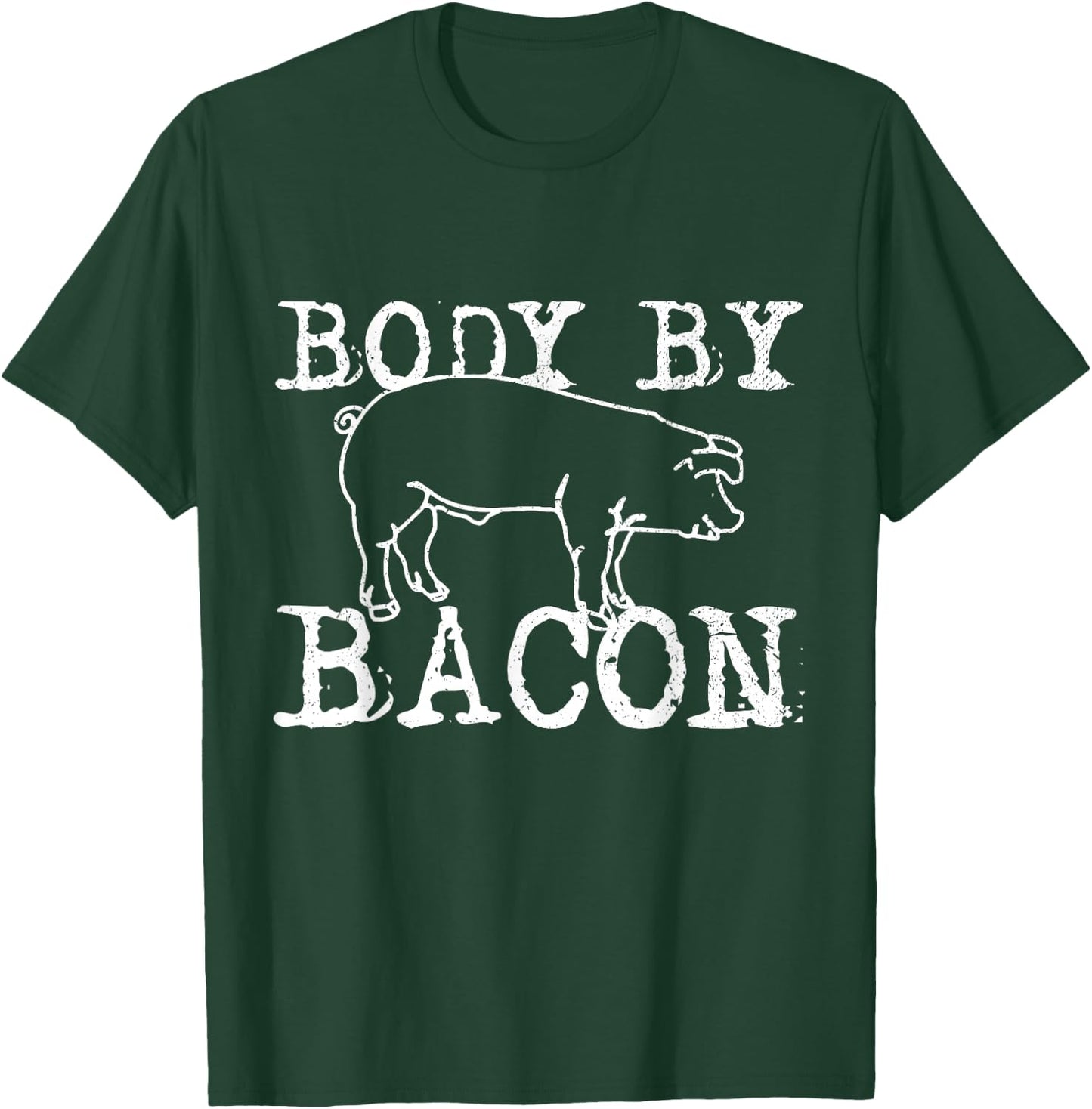 Body By Bacon - Funny Chef Fat Bacon Lover Gift T-Shirt - T-Shirt | Forest