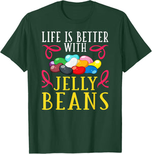 Jelly Bean Candy Beans Vegan Flavors T-Shirt - T-Shirt | Forest