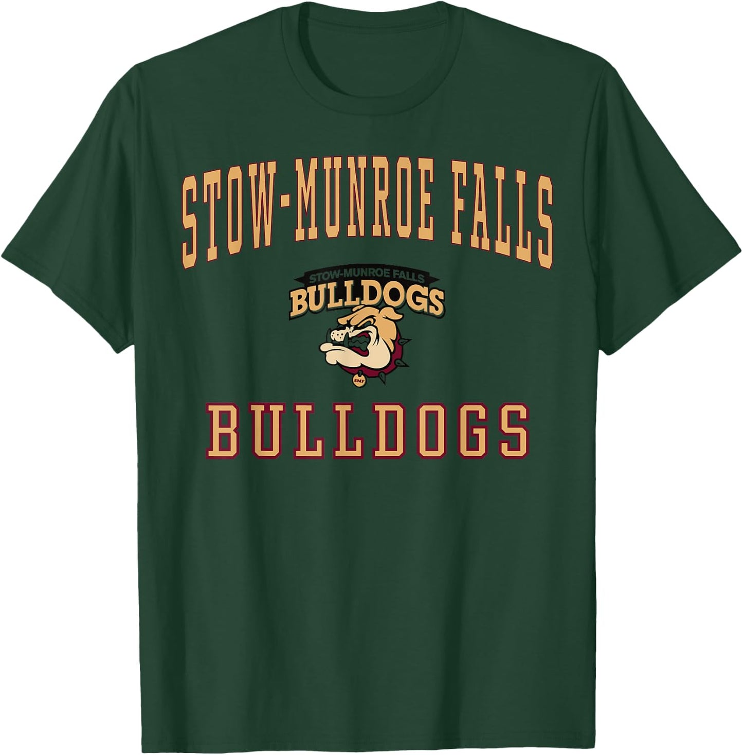 Stow-Munroe Falls High School Bulldogs C1 T-Shirt - T-Shirt | Forest