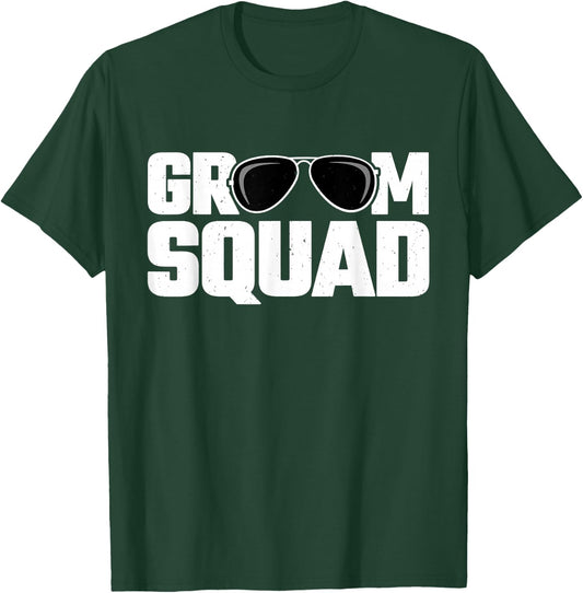 Matching Groomsman Group - Bachelor Party Gift - Groom Squad T-Shirt - T-Shirt | Forest