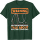 Warning May Spontaneously Dab And Talk About Roller Coasters T-Shirt - T-Shirt | Forest