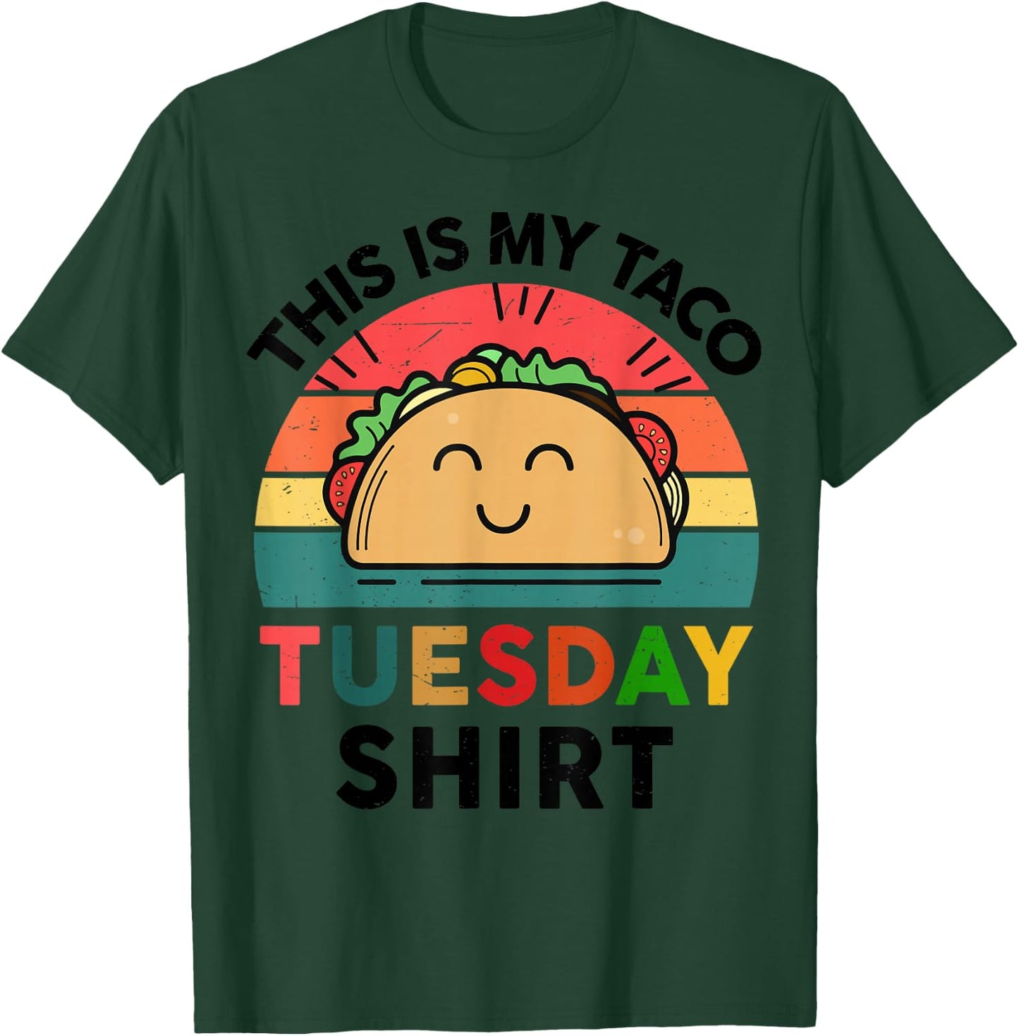 Taco Tuesday Shirt Cinco De Mayo Funny Mexican Women Kids T-Shirt - T-Shirt | Forest