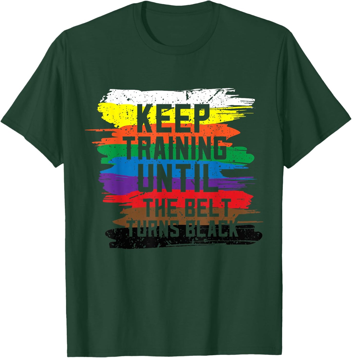 Black Belt Martial Art Training Karate Tae Kwon Do Kick T-Shirt - T-Shirt | Forest