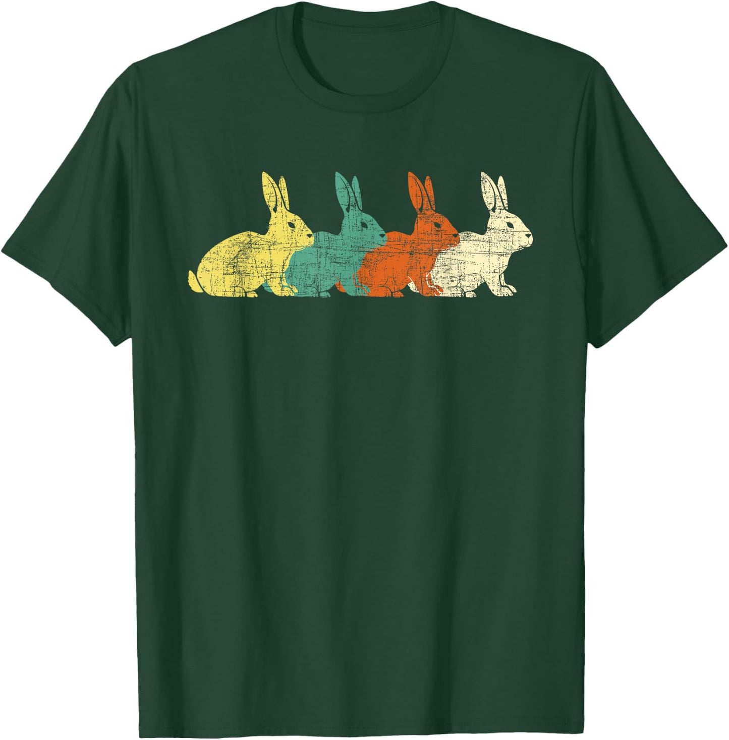 Funny Rabbit Shirts Retro Rabbit - Zookeeper Bunny Owner Veterinarian T-Shirt - T-Shirt | Forest