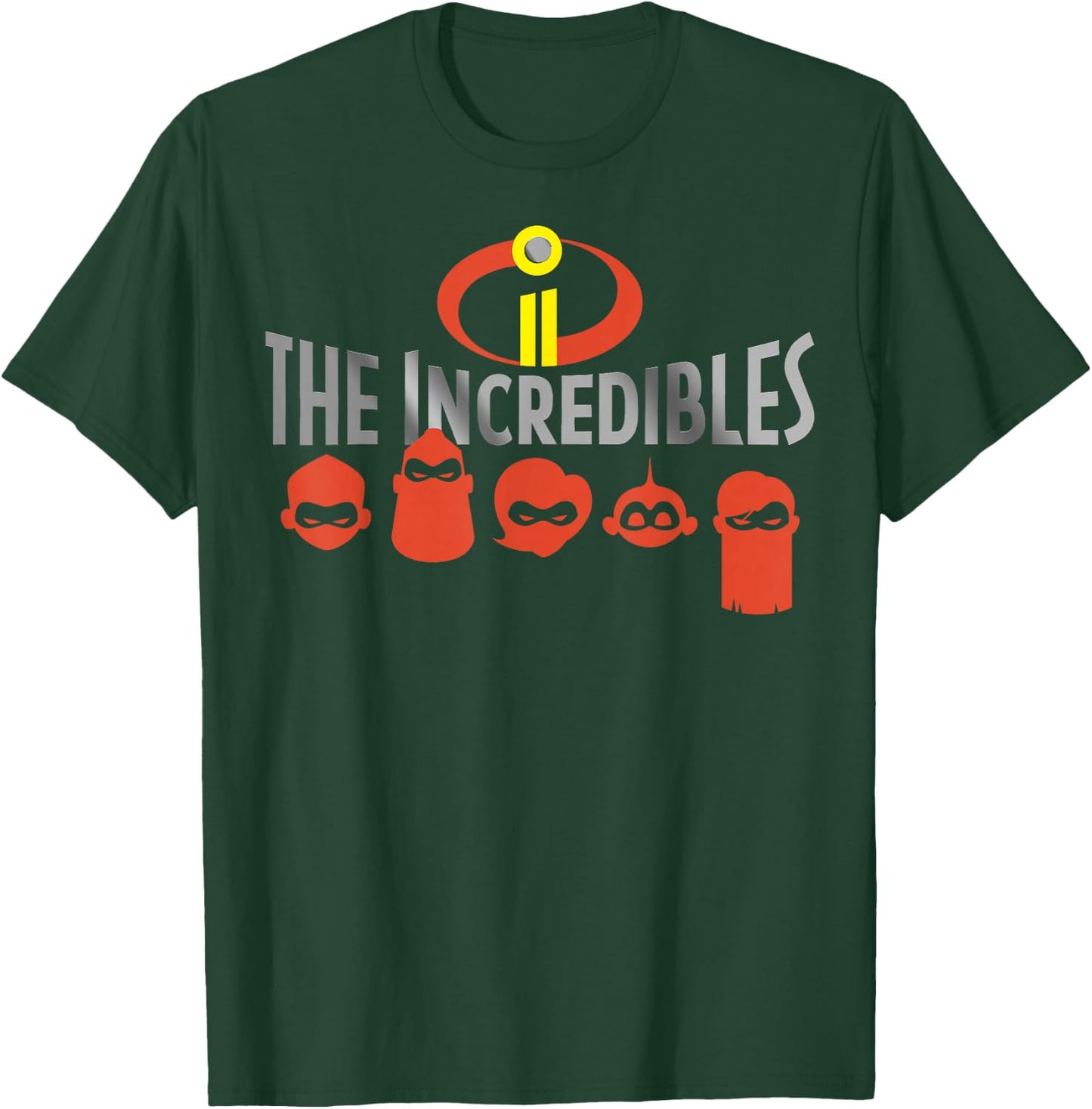 Disney Pixar Incredibles 2 Silhouette Faces Graphic T-Shirt - T-Shirt | Forest