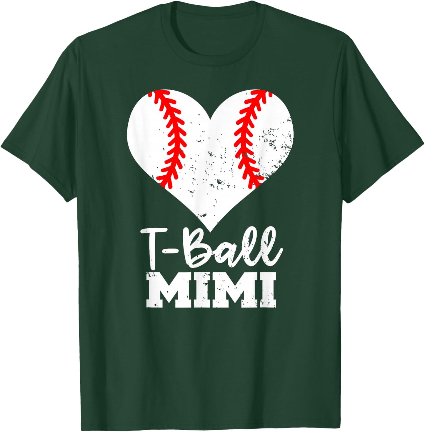 T-Ball Mimi Heart Funny Ball Mimi T-Shirt - T-Shirt | Forest
