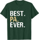 Pa Gift from Granddaughter Grandson Best Pa T-Shirt - T-Shirt | Forest