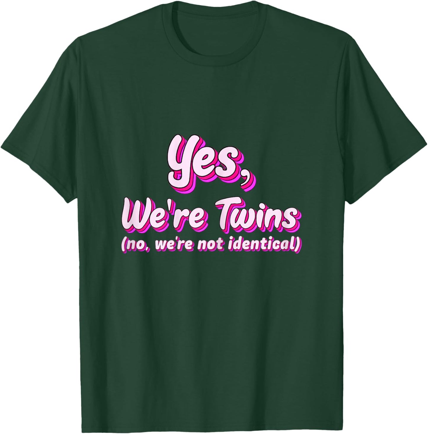 Twin Matching Brother Sister Twins Siblings Fraternal Gifts T-Shirt - T-Shirt | Forest
