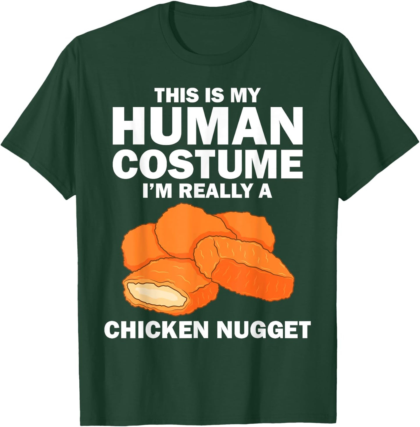 Funny Chicken Nugget Costume For Kids Fashion Nugget Foodie T-Shirt - T-Shirt | Forest