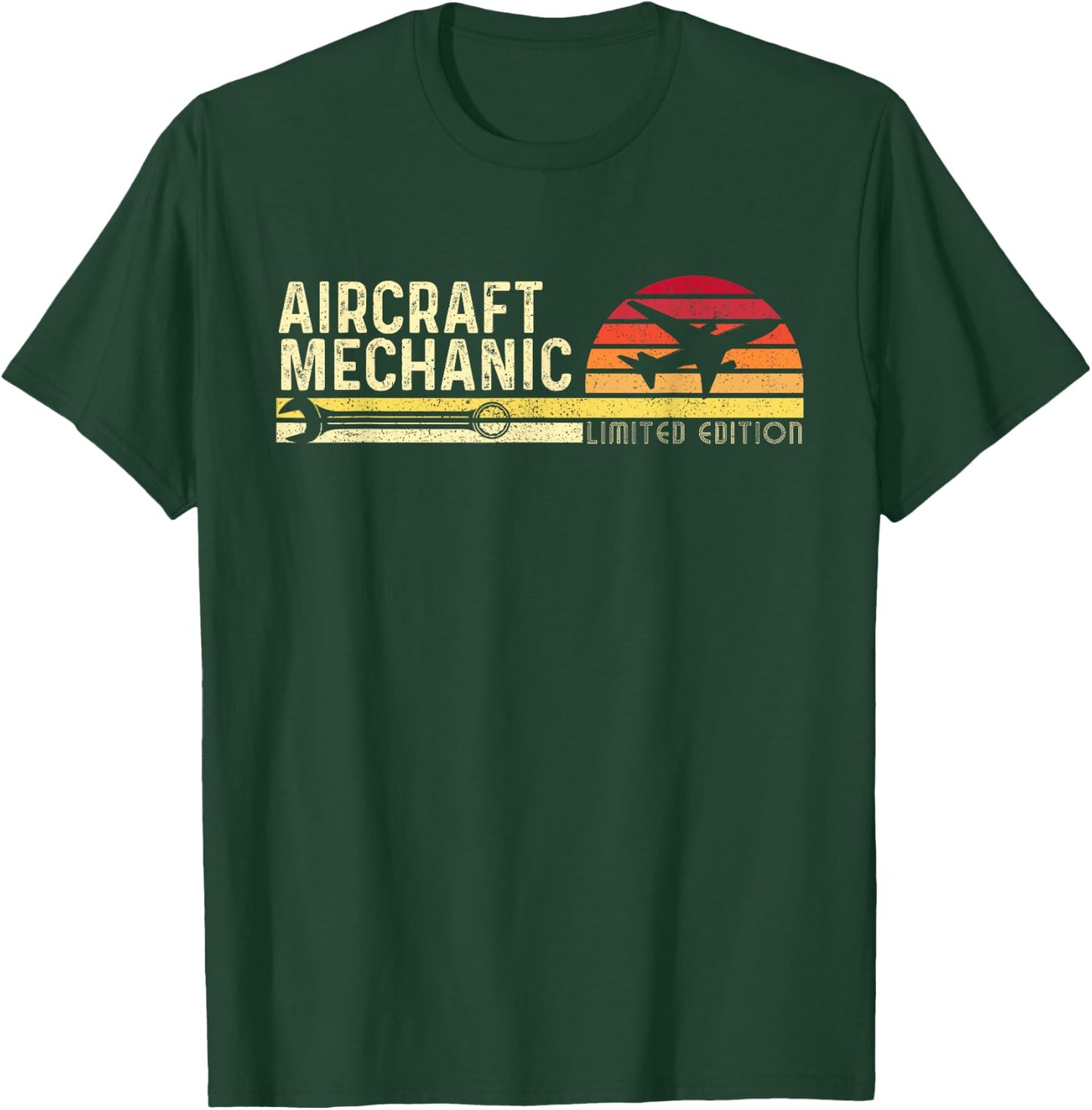 Aircraft Mechanic Limited Edition - Airplane Aviation Lover T-Shirt - T-Shirt | Forest