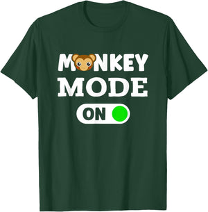 Monkeys Animal Monkey Mode On T-Shirt - T-Shirt | Forest