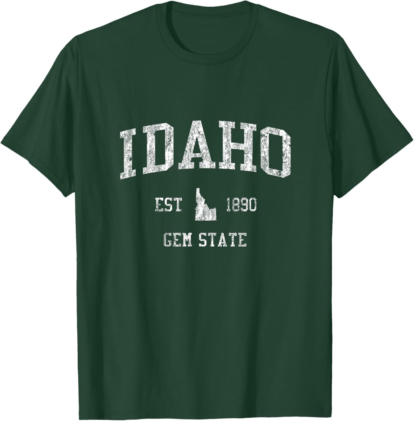 Retro Idaho T Shirt Vintage Sports Design T-Shirt - T-Shirt | Forest