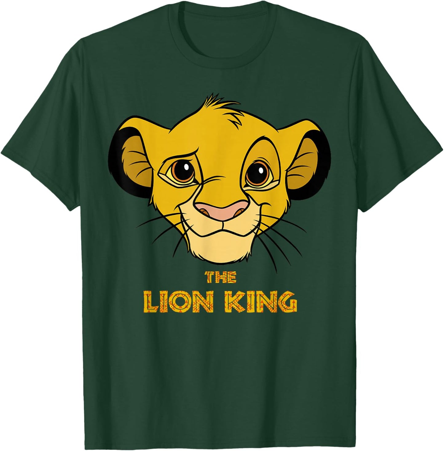 Disney Lion King Simba Face Portrait Movie Logo T-Shirt - T-Shirt | Forest