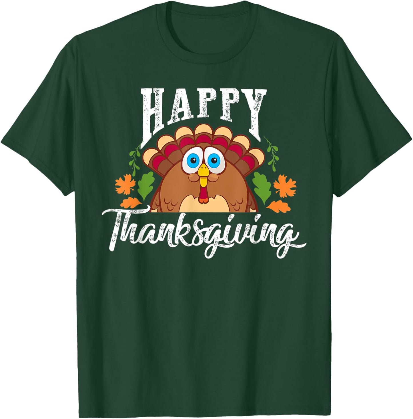 funny turkey day Happy Thanksgiving gift women T-Shirt - T-Shirt | Forest