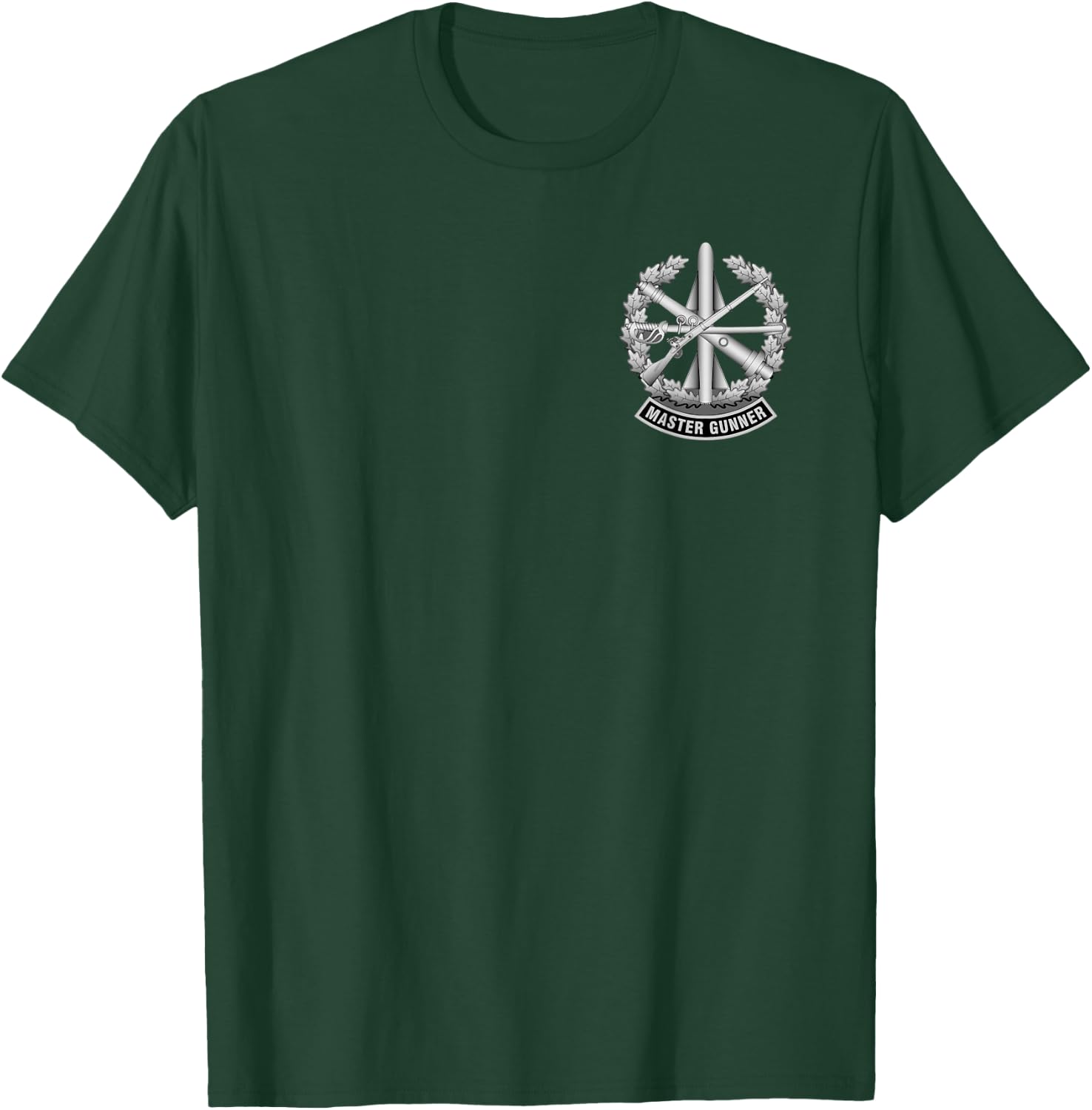 Master Gunner Identification Badge (MGIB) - US Army T-Shirt - T-Shirt | Forest
