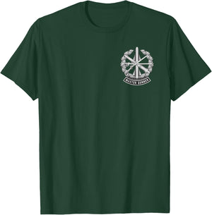 Master Gunner Identification Badge (MGIB) - US Army T-Shirt - T-Shirt | Forest