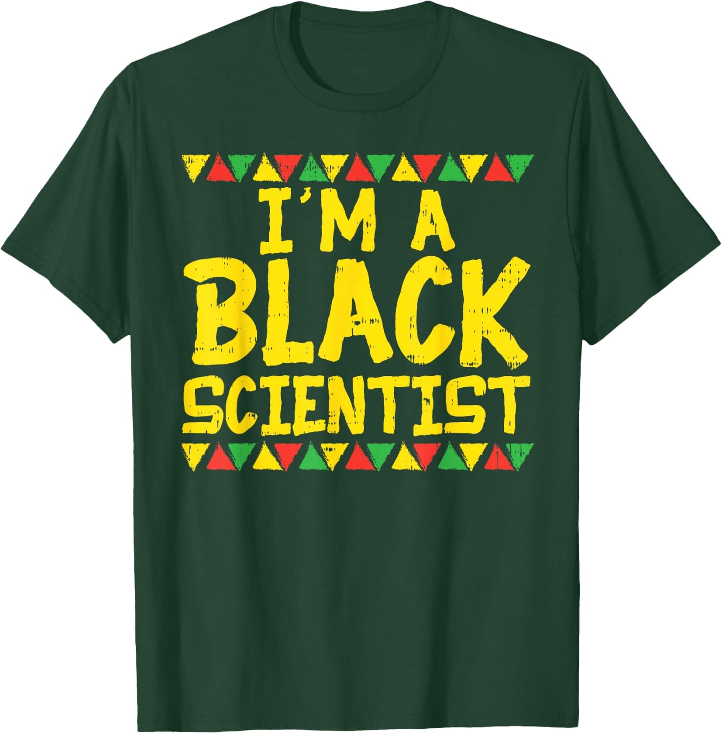 Black Scientist Chemist Physics African American Pride Gift T-Shirt - T-Shirt | Forest