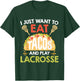 Tacos and Lacrosse T-Shirt - T-Shirt | Forest