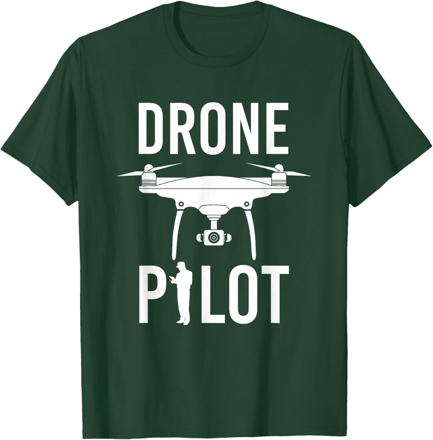 Drone Flyer - Drone Video Grapher - Quadcopter Drone Pilot T-Shirt - T-Shirt | Forest