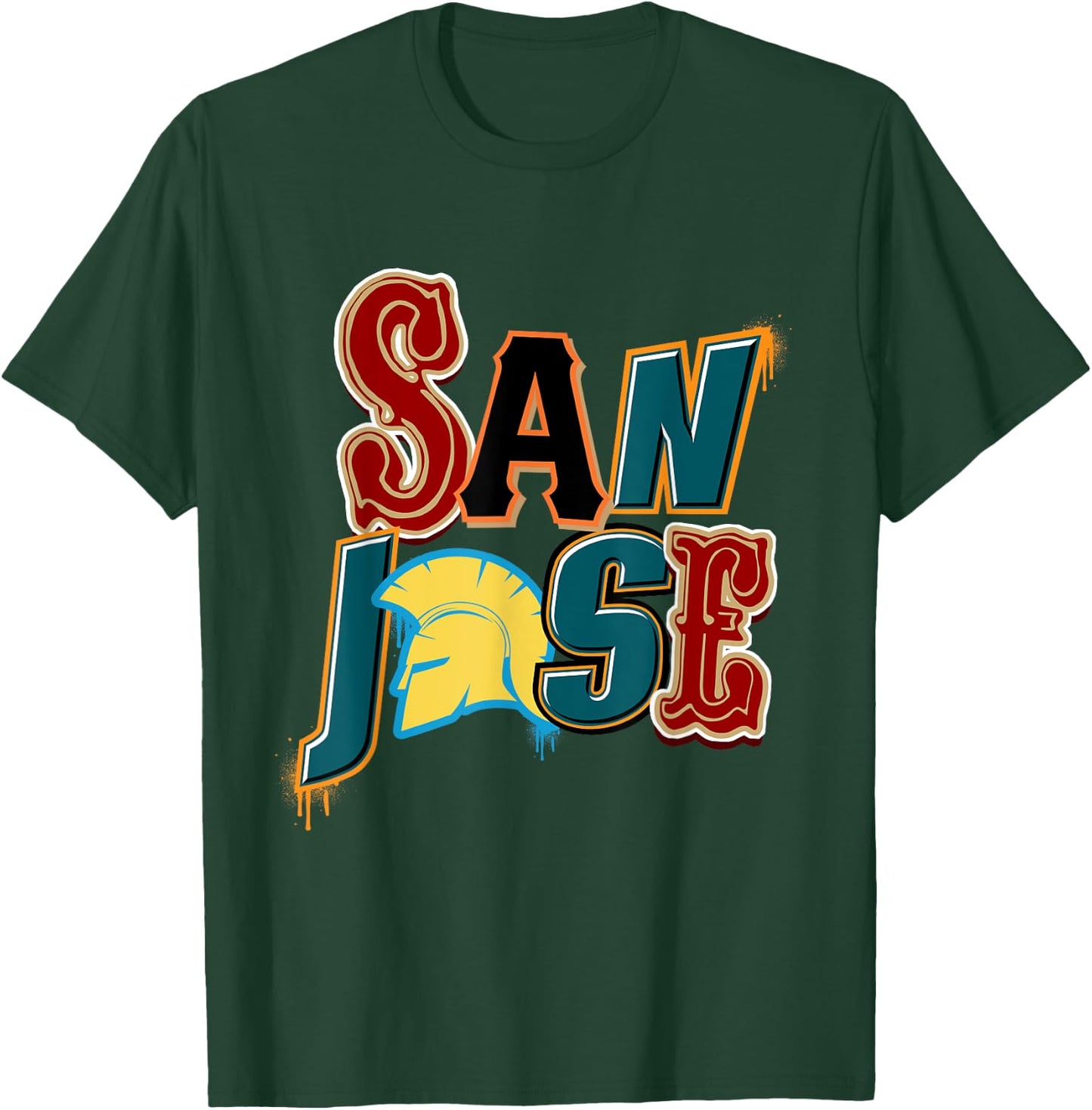 San Jose Shirt, SJ Teams, San Jose Baseball, San Jose Tank T-Shirt - T-Shirt | Forest
